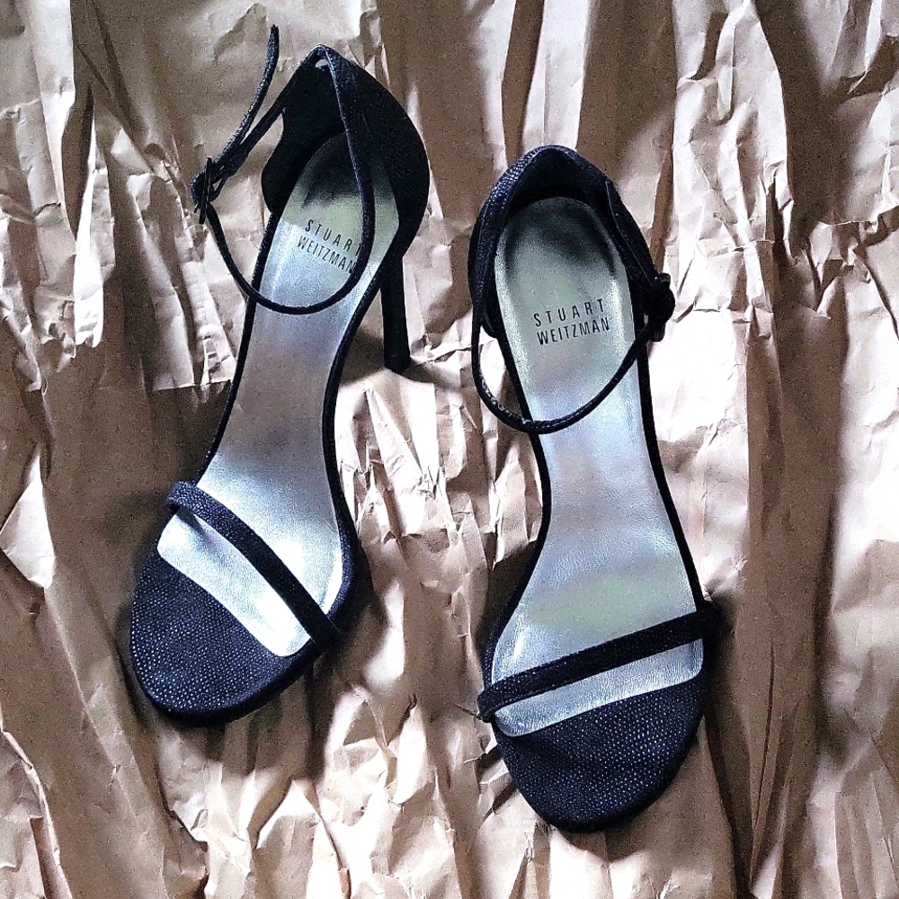 Stuart Weitzman Nudist Goosebump Napa Sandals